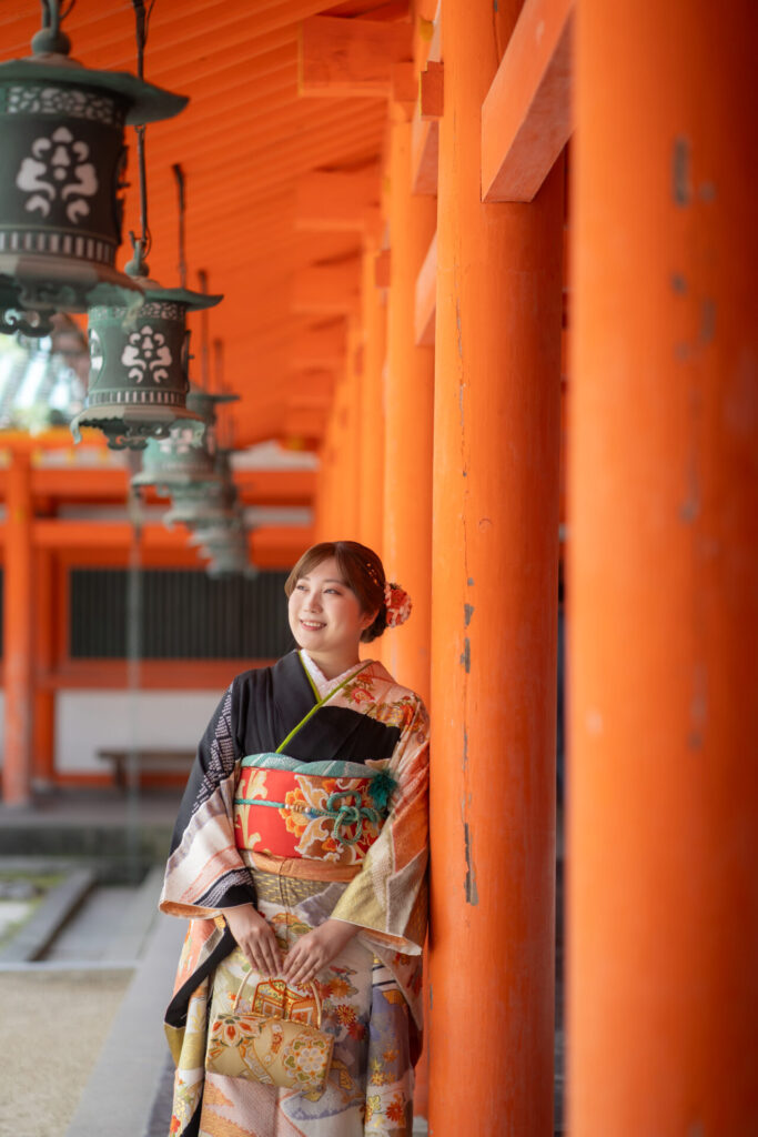 平安神宮 振袖撮影 回廊