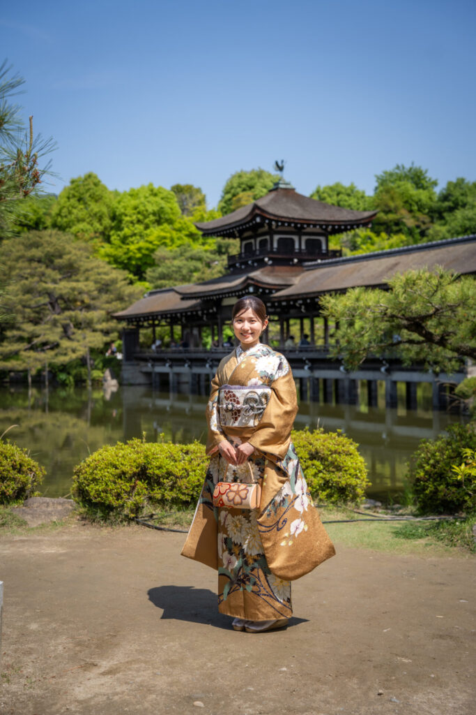 平安神宮成人式前撮り 神苑ベストショット